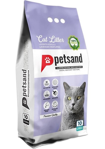 Lavanta Kokulu Kedi Kumu 10LT