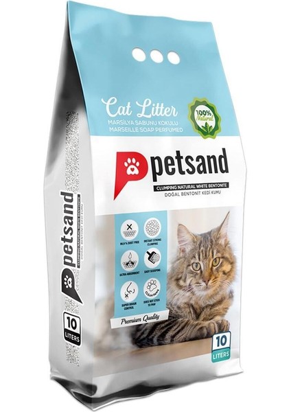 Marsilya Sabun Kokulu Kedi Kumu 10LT