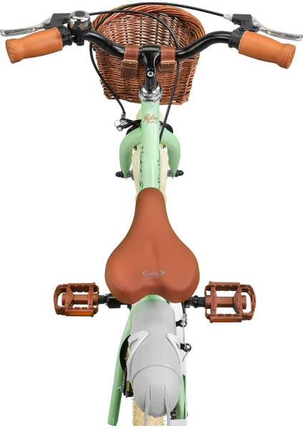 Retro Classic Özel Seri, Hasır Örme Sepetli, Deri Elcikli 20 Jant Çocuk Bisikleti, 6-9 Yaş Çocuk Bisikleti (115-135CM), Unisex indirimleri