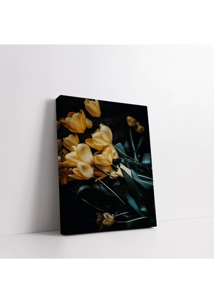 Soyut Sarı Laleler Kanvas Tablo fiyatları
