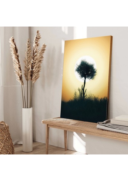 Yalnız Ağaç Kanvas Tablo modelleri