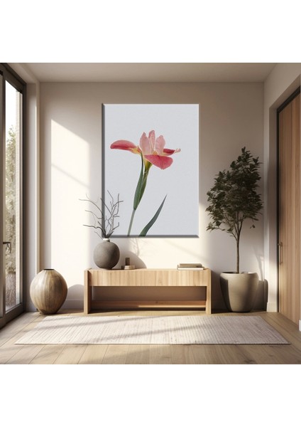 Pembe Lale Buketi Kanvas Tablo