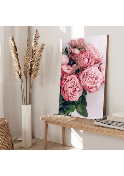 Pembe Güller Kanvas Tablo modelleri