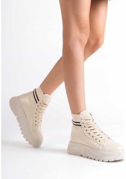 Triko Boğazlı Kalın Taban Kadın Bot fırsatları