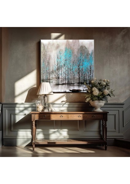 Soyut Orman Kanvas Tablo