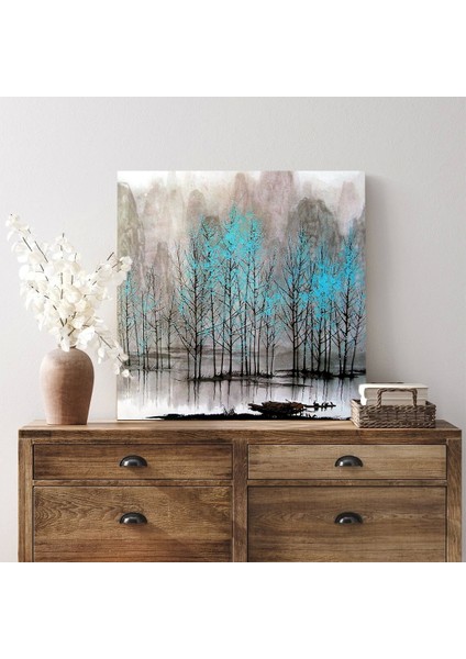 Soyut Orman Kanvas Tablo modelleri