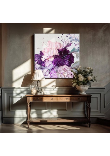 Lila Bahçesi Kanvas Tablo