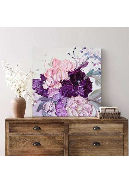 Lila Bahçesi Kanvas Tablo modelleri