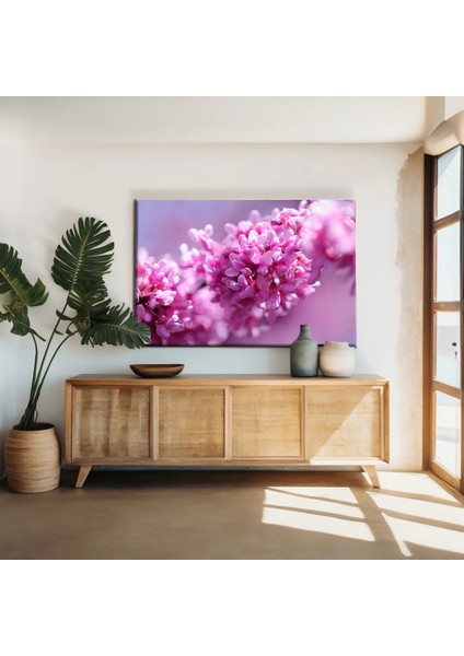 Lila Rengi Çiçekler Kanvas Tablo