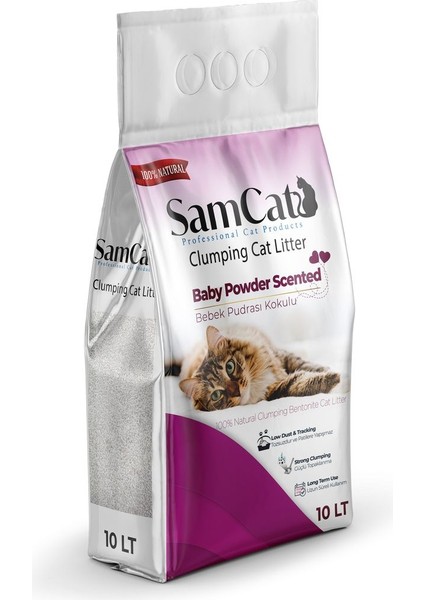 Bebek Pudrası Kokulu Kedi Kumu 10L