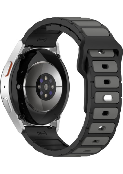 Huawei Watch Gt 5 / Gt 4 46MM / Samsung Gear S3 Classic / S3 Frontier Silikon Kayış Çift Renkli Watch Band (Yurt Dışından)
