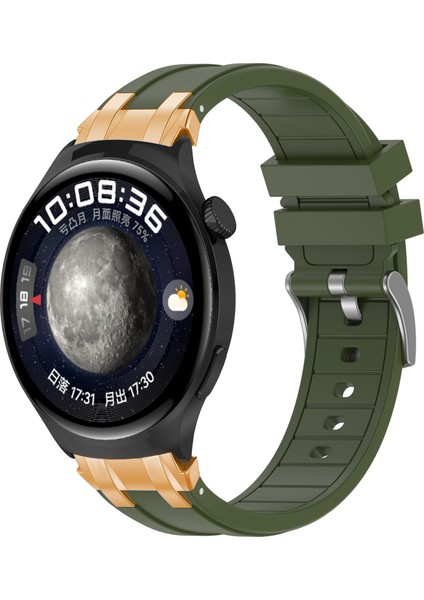 Xiaomi Redmi Watch 5 Aktif / Huawei Watch Gt 5 46MM Watch Band 22MM Silikon Kayış (Yurt Dışından)