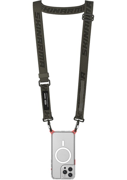 Scout Xe Serisi Logolu Ayarlanabilir Telefon Boyun Askı Kayışı Koyu Yeşil