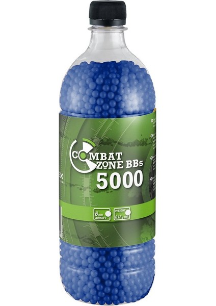 Combat Zone 5000 Adet 0.12GR Airsoft 6mm Bb Mavi