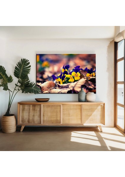 Menekşe Kanvas Tablo