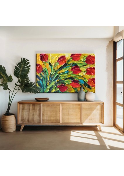 Lale Çiçekleri Kanvas Tablo