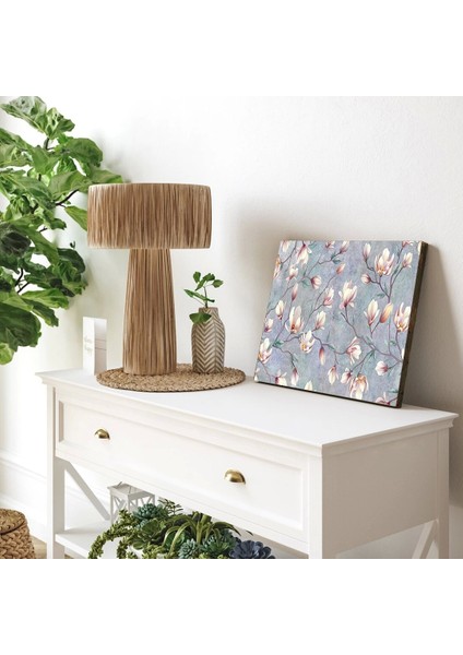 Dallardaki Beyaz Çiçekler Kanvas Tablo modelleri