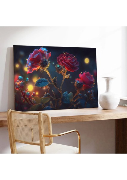 Canlı Güller Kanvas Tablo modelleri
