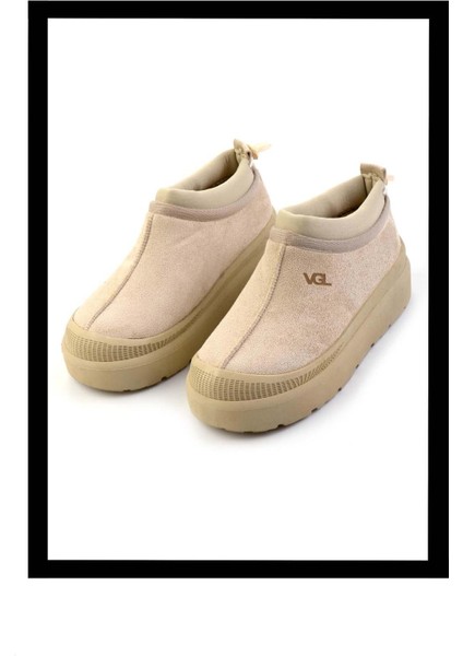 Bej Süet Kadın Bot & Bootie K02055010002