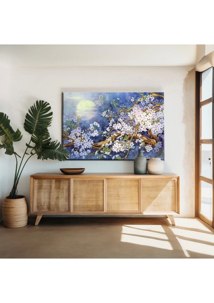 Dallardaki Çiçekler Kanvas Tablo