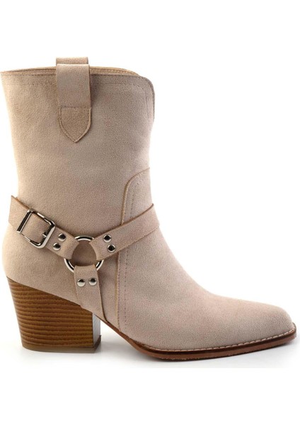Bej Süet Kadın Bot & Bootie K02055014002 fiyatları