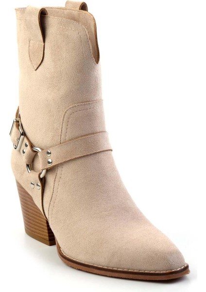 Bej Süet Kadın Bot & Bootie K02055014002 modelleri