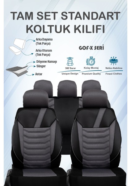 Koltuk Kılıfı Standart Tüm Araçlara Uyumlu