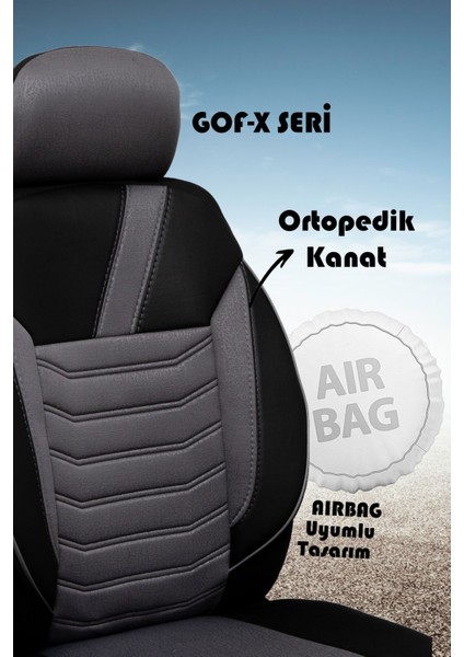 Koltuk Kılıfı Standart Tüm Araçlara Uyumlu