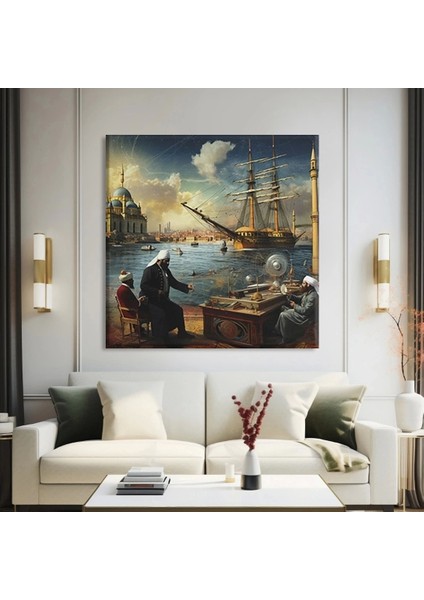 Deniz Feneri Yanında Kanvas Tablo fiyatları