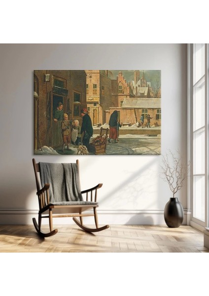 Eski Kent Sokakları Kanvas Tablo fiyatları