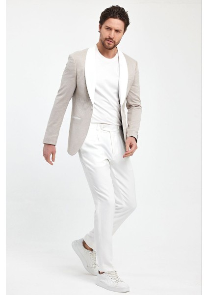 Slimfit Erkek Spor Ceket Şal Yaka Drop 6 Örme Kumaş fiyatları