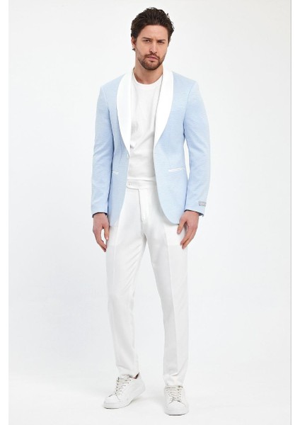 Slimfit Erkek Spor Ceket Şal Yaka Drop 6 Örme Kumaş fiyatları