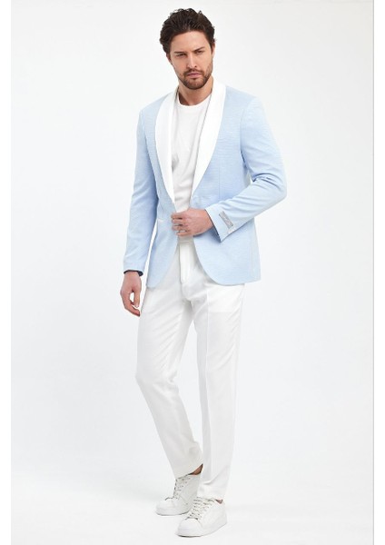 Slimfit Erkek Spor Ceket Şal Yaka Drop 6 Örme Kumaş modelleri