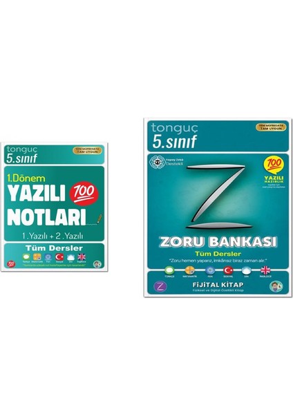 5. Sınıf Zoru Bankası Tüm Dersler 2025 ve 5. Sınıf Yazılı Notları 1. Dönem 1 ve 2. Yazılı 2025