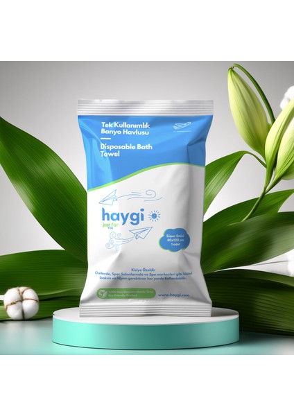 Haygi Hijyenik Tek Kullanımlık Banyo Havluları Barber, Kuaför, Otel, Spa ve Güzellik Salonlarına – Haygi Kalitesiyle • Sağlık ve Konfor Sunan Tek Kullanımlık Banyo Havlusu 100 Adet 80X120