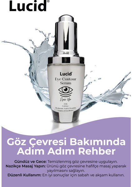 Göz Çevresi Serumu, Ölmez Çiçek Ton Eşitleyici, Caffeine Hyaluronic Acid 30 ml