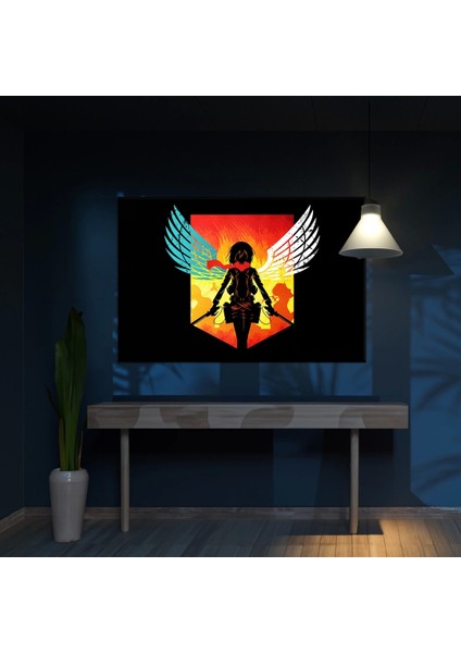 Attack On Titan Logo Kanvas Tablo