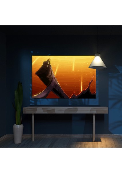 Anime Gökyüzü Kanvas Tablo