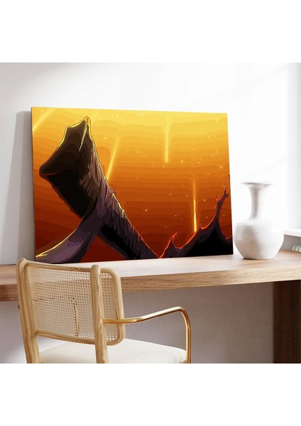 Anime Gökyüzü Kanvas Tablo modelleri