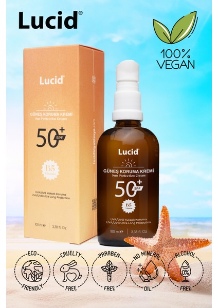 Sun Protection, SPF50 Yüksek Korumalı Güneş Kremi Losyon 100 ml