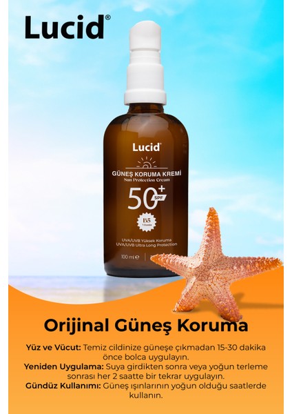 Sun Protection, SPF50 Yüksek Korumalı Güneş Kremi Losyon 100 ml