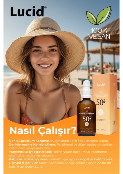 Sun Protection, SPF50 Yüksek Korumalı Güneş Kremi Losyon 100 ml