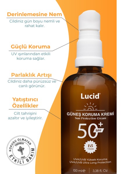 Sun Protection, SPF50 Yüksek Korumalı Güneş Kremi Losyon 100 ml