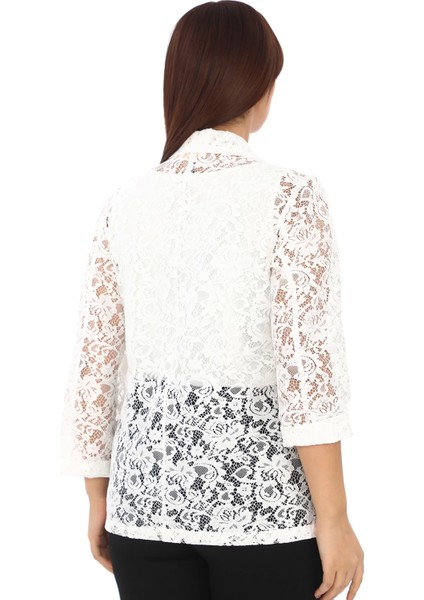 Dantel Büyük Beden Kadın Ceket 44709 modelleri