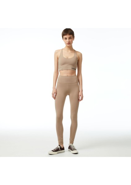 Wordmark Kadın Kahverengi Tayt
