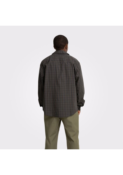 Basic Plaid Woven Erkek Siyah Gömlek fiyatları