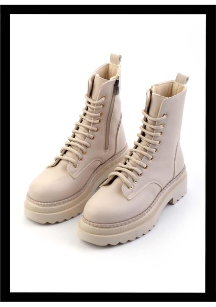 Bej Kadın Bot & Bootie K02377030609