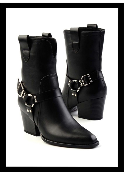 Siyah Kadın Bot & Bootie K02055014009