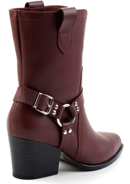 Bordo Kadın Bot & Bootie K02055014009 fırsatları