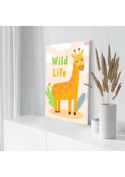 Sevimli Zürafa Kanvas Tablo modelleri